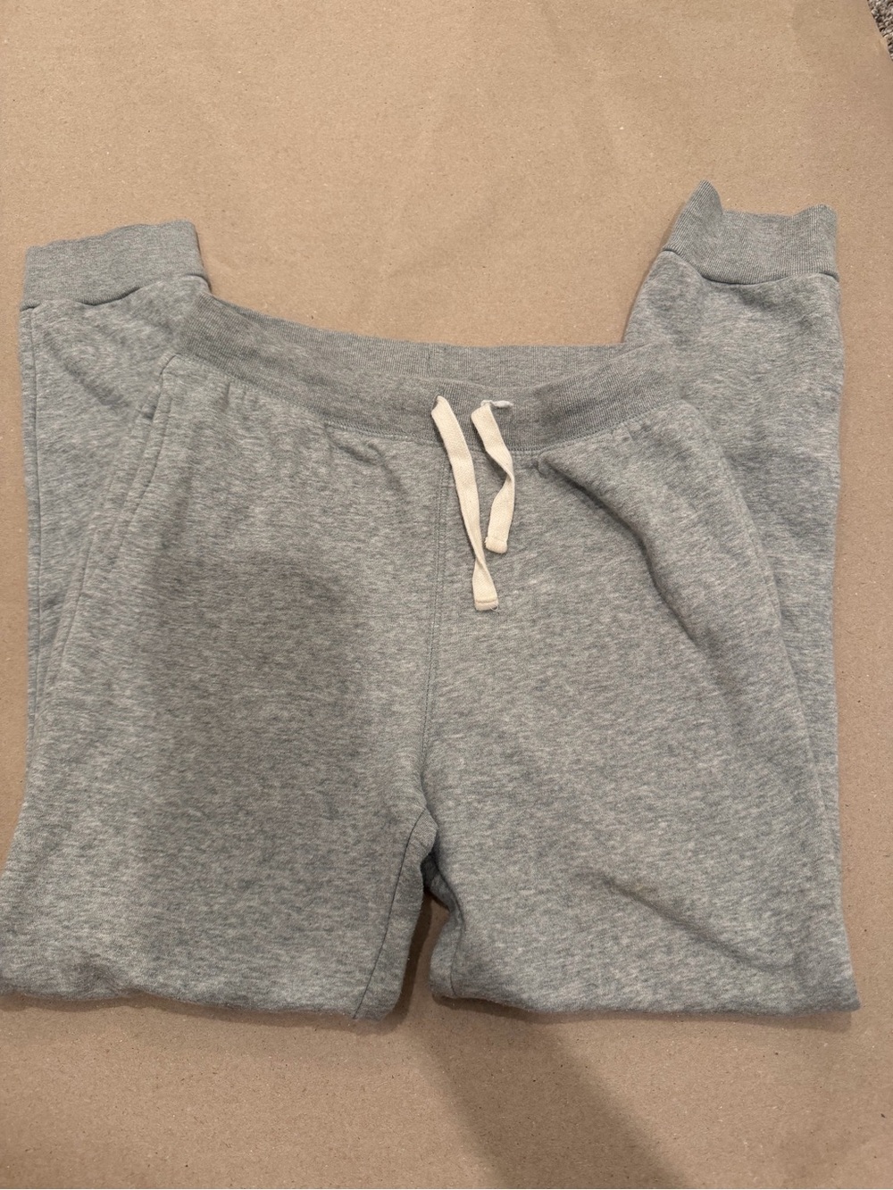 The Children’s Place Kids Heather Grey Fleece Joggers Size L 10/12 - Picture 1 of 3